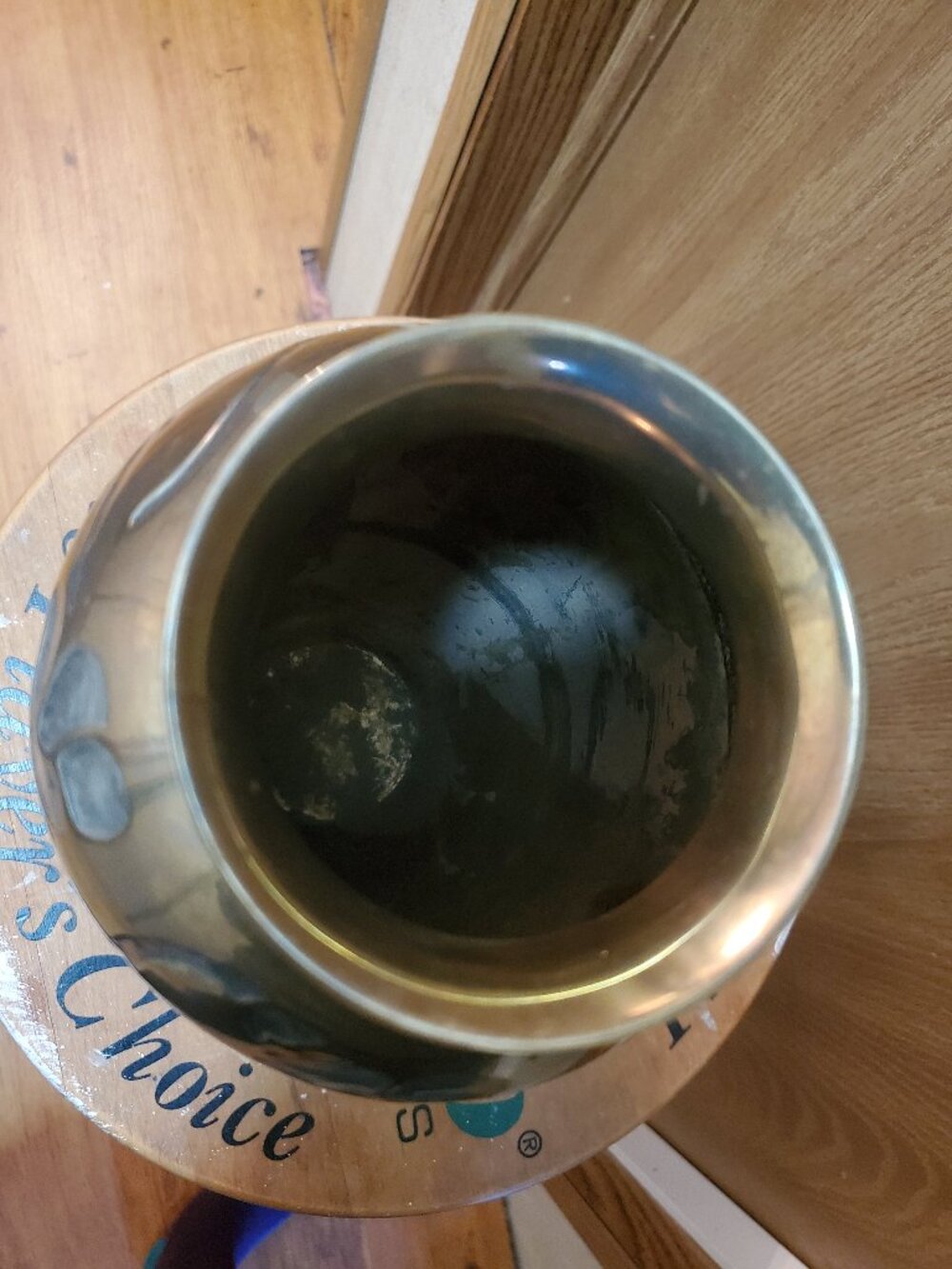 Rosenthal-Netter Enameled Brass Vase Floral MCM - Picture 7 of 10
